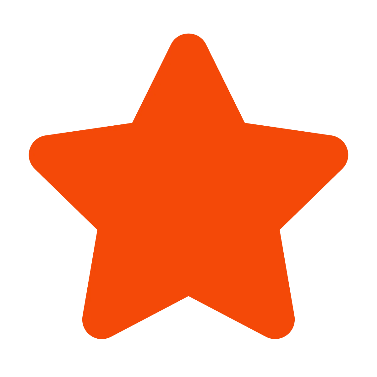 Orange rating star